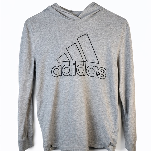 adidas Other - Adidas Kids Light Gray Logo Hoodie